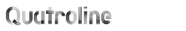 Quatroline font