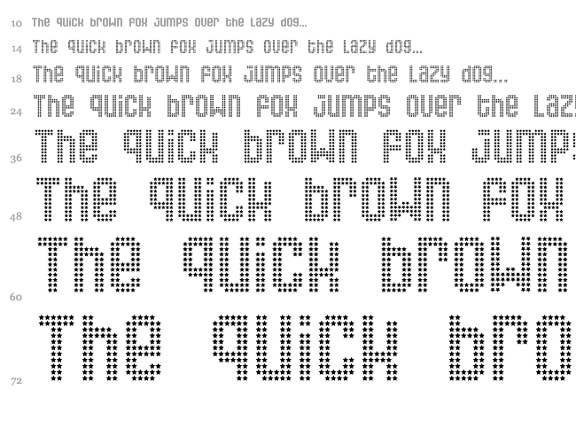Queer font waterfall
