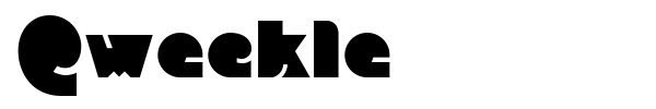 Qweckle font
