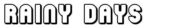 Rainy Days font