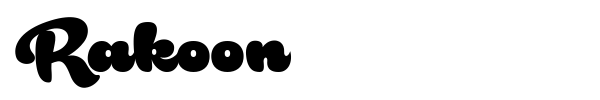 Rakoon font