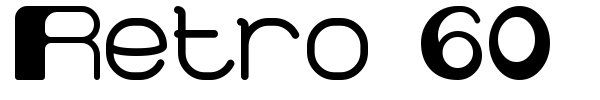 Retro 60 font