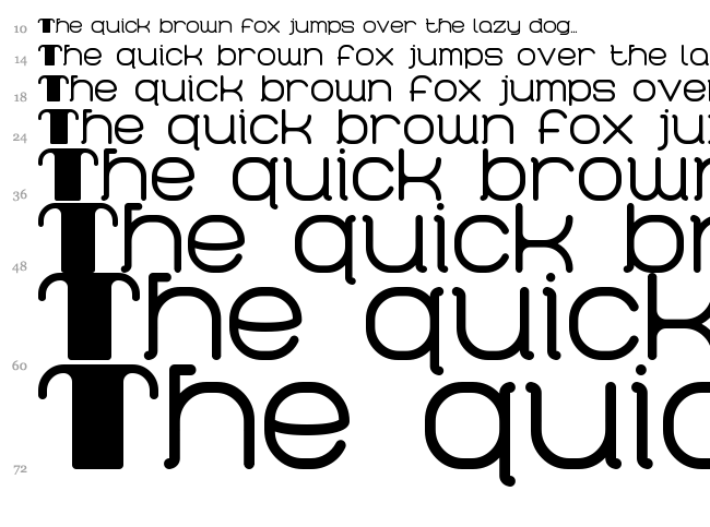Retro 60 font waterfall