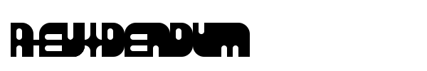 Revidendum font