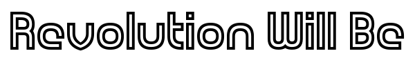 Revolution Will Be Hypnotised font