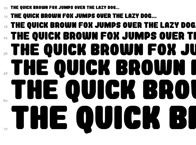 Rockin Record G font waterfall