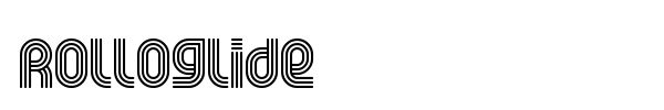 Rolloglide font preview
