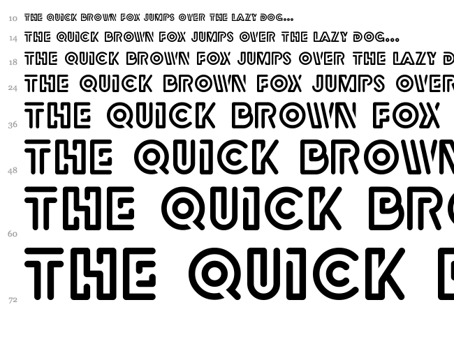 Rubber font waterfall
