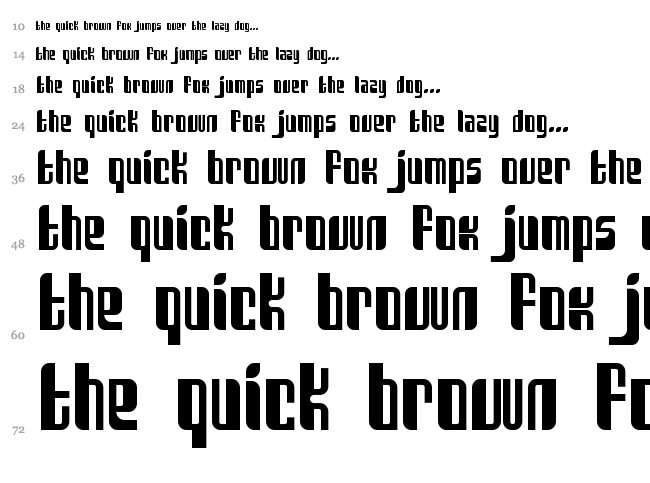 Sanka font waterfall