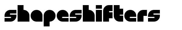 Shapeshifters font preview
