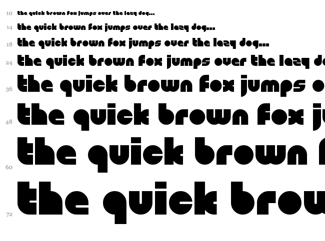 Shapeshifters font waterfall