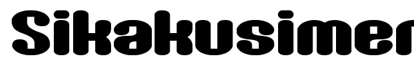 Sikakusimen G font