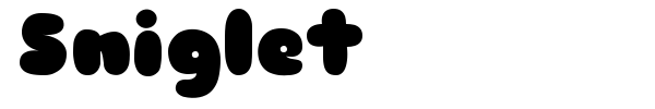 Sniglet font