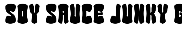 Soy Sauce Junky G font preview