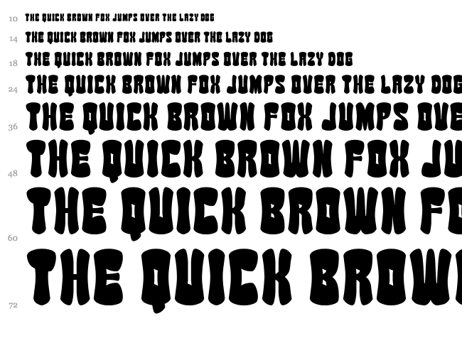 Soy Sauce Junky G font waterfall