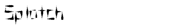 Splotch font