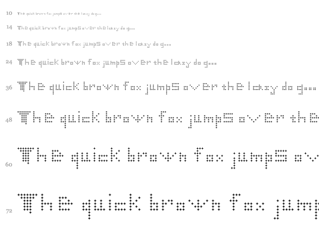 Star font waterfall