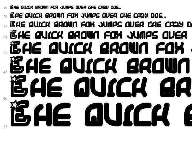 Super Trooper font waterfall