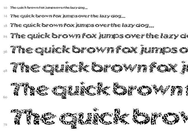 Surf Shack font waterfall