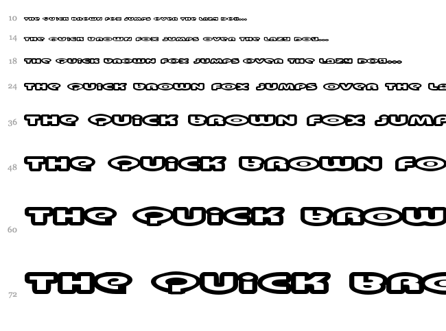 Swinkydad font waterfall