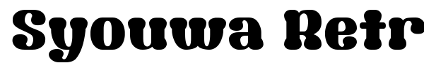 Syouwa Retro Pop G font