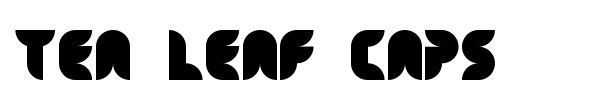 Tea Leaf Caps font