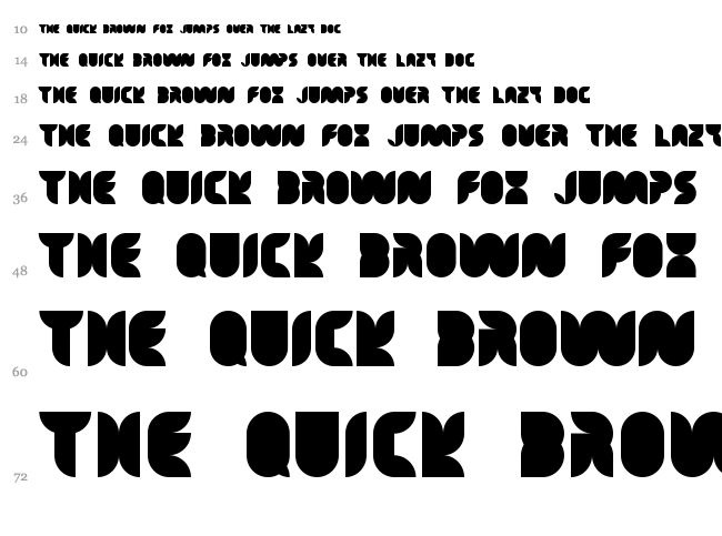 Tea Leaf Caps font waterfall