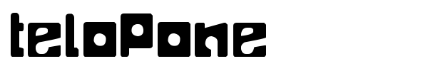 Telopone font