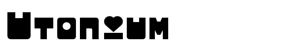 Utonium font