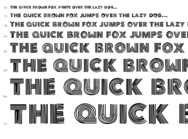 Vibe font waterfall