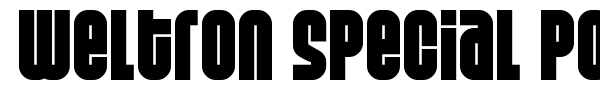 Weltron Special Power / 2001 font