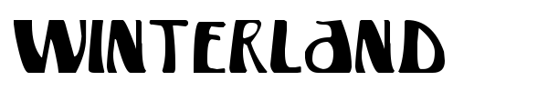 Winterland font