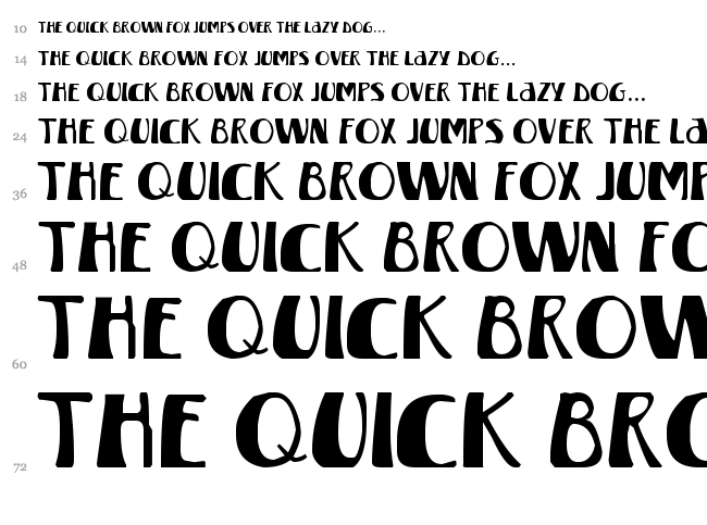 Winterland font waterfall