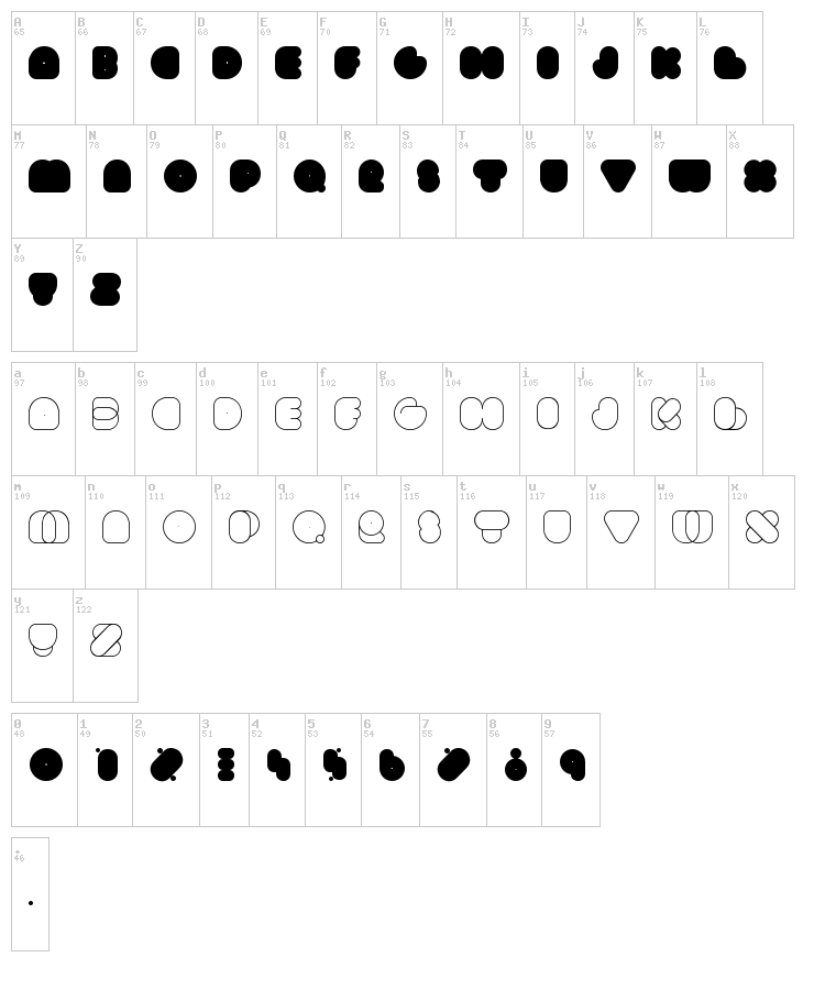 www.happyloverstown.eu DiscoFat font map
