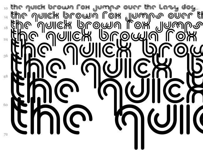 Yum font waterfall