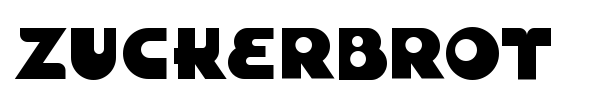 Zuckerbrot font