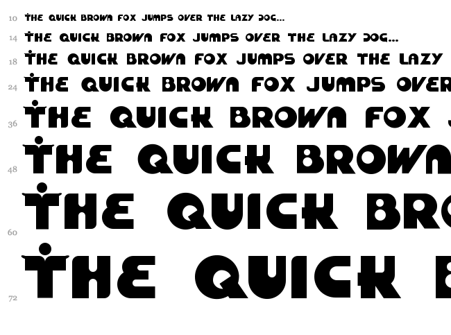 Zuckerbrot font waterfall