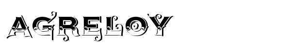 Agreloy font