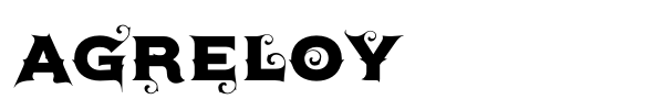 Agreloy font preview