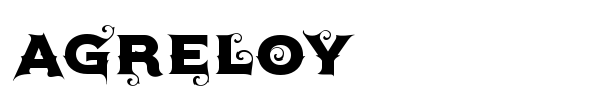 Agreloy font preview