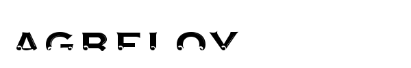Agreloy font preview