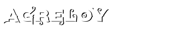 Agreloy font preview