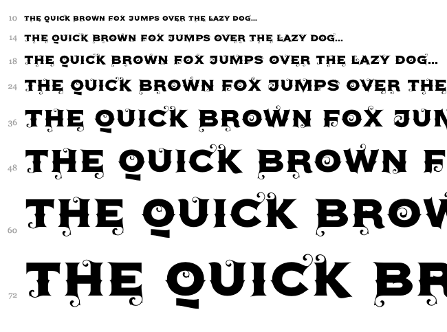 Agreloy font waterfall