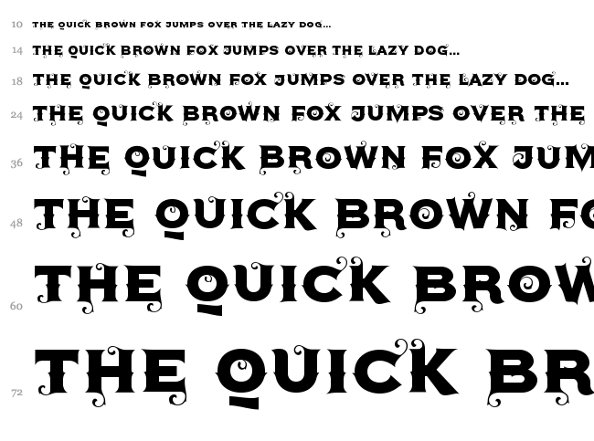 Agreloy font waterfall