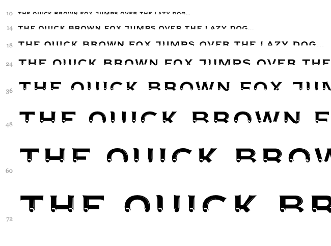 Agreloy font waterfall