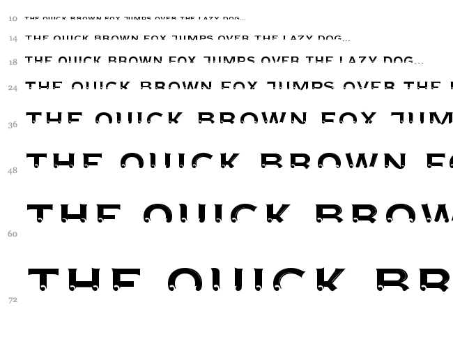 Agreloy font waterfall