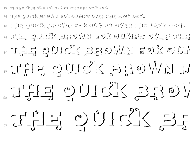 Agreloy font waterfall
