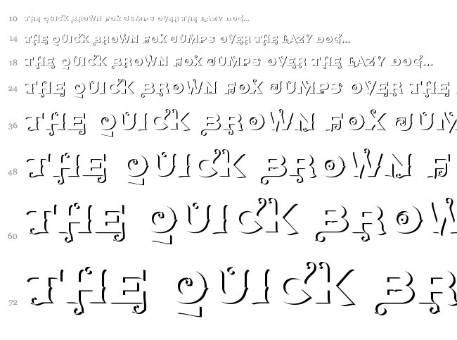 Agreloy font waterfall