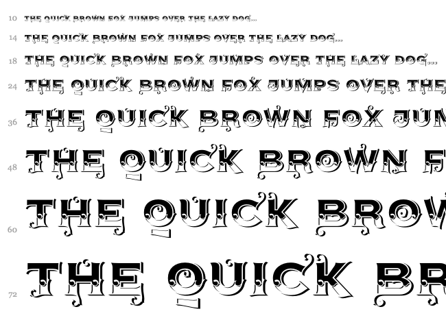 Agreloy font waterfall