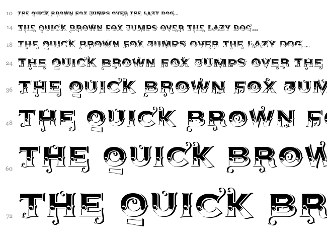 Agreloy font waterfall